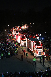 Coca-Cola Weihnachstrucks im Olympiapark am 17.12.2016 (Foto: Martin Schmitz)